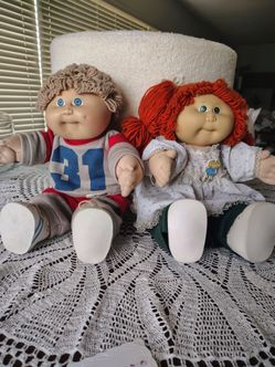 Original cabbage patch dolls two for $40