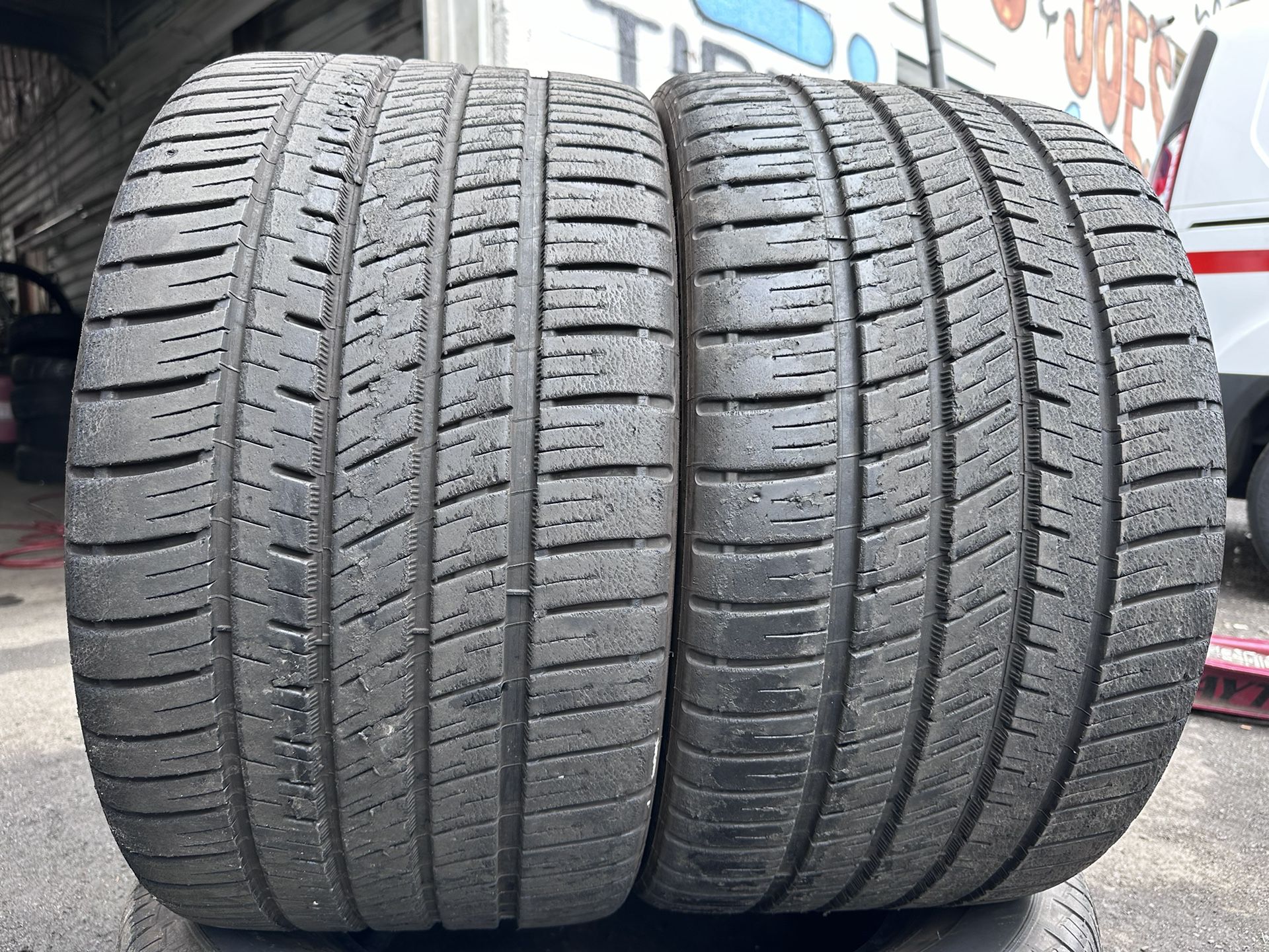 2 Used 285/30/19 Michelin Pilot Sport AS3+ Tires 