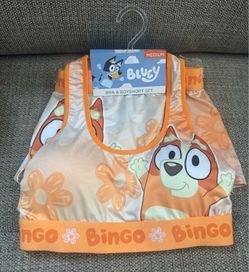 Bluey Bingo bra & boy short set