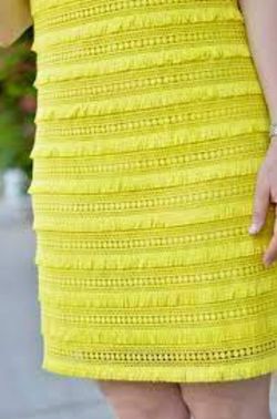 J.Crew Neon Citron Yellow Fringe Lace Sheath Dress NWT Size 6 for Sale in  Redmond, WA - OfferUp