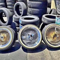 13”14” 15”16”17”18”20”22” Wire wheels rims gold or chrome https://offerup.com/redirect/?o=dy5UaXJlcw==-We Finance No Credit OK