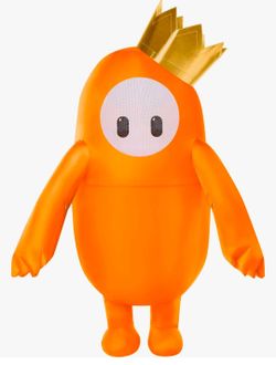 Fall Guys Inflatable Costume with Crown youth one size  halloween costume