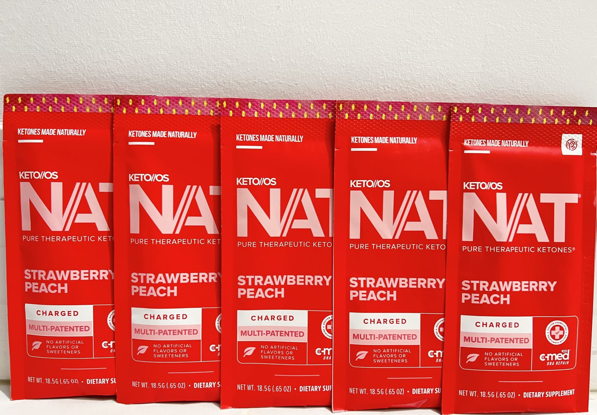 pruvit os nat ketones Strawberry peach 5packets Exp02/24