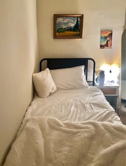 Bed frame and cloud mattress