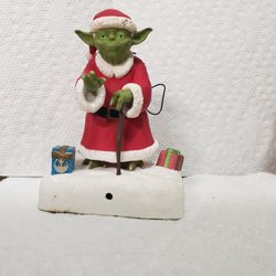 Kurt S. Adler Star Wars Santa Yoda Fabriche figure. 