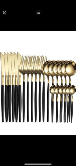 24pcs Stainless Steel Cutlery Set 