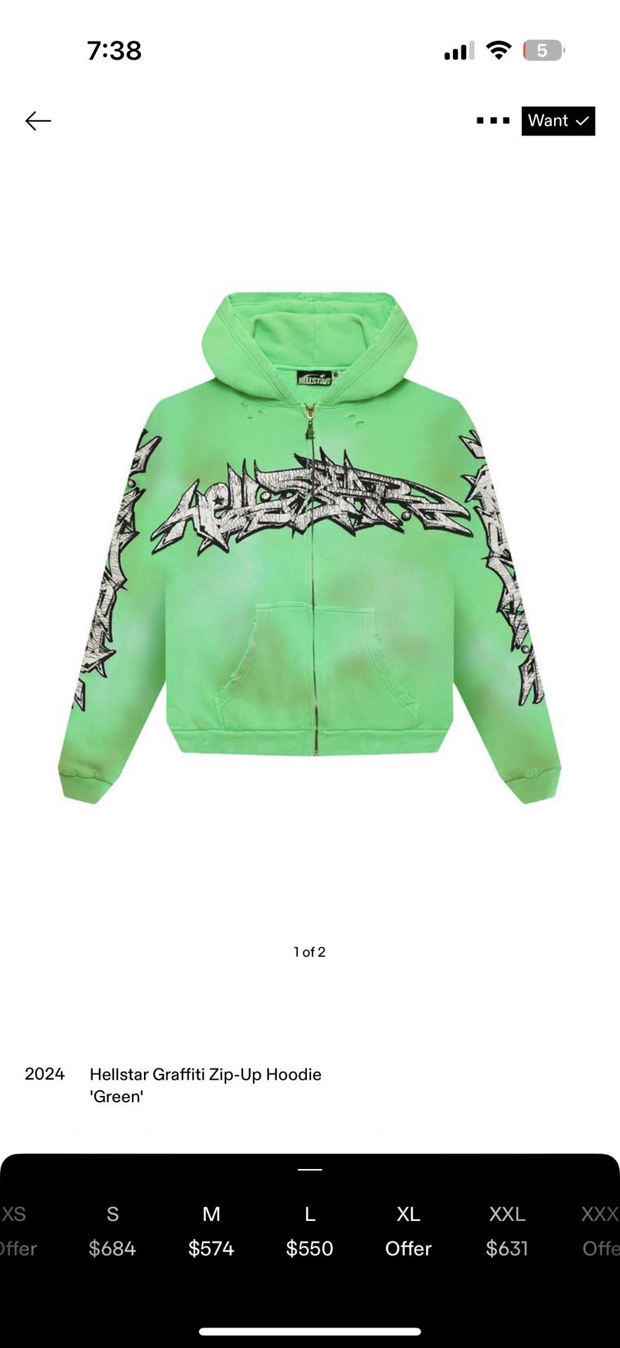 Hellstar Graffiti Zip-Up Hoodie