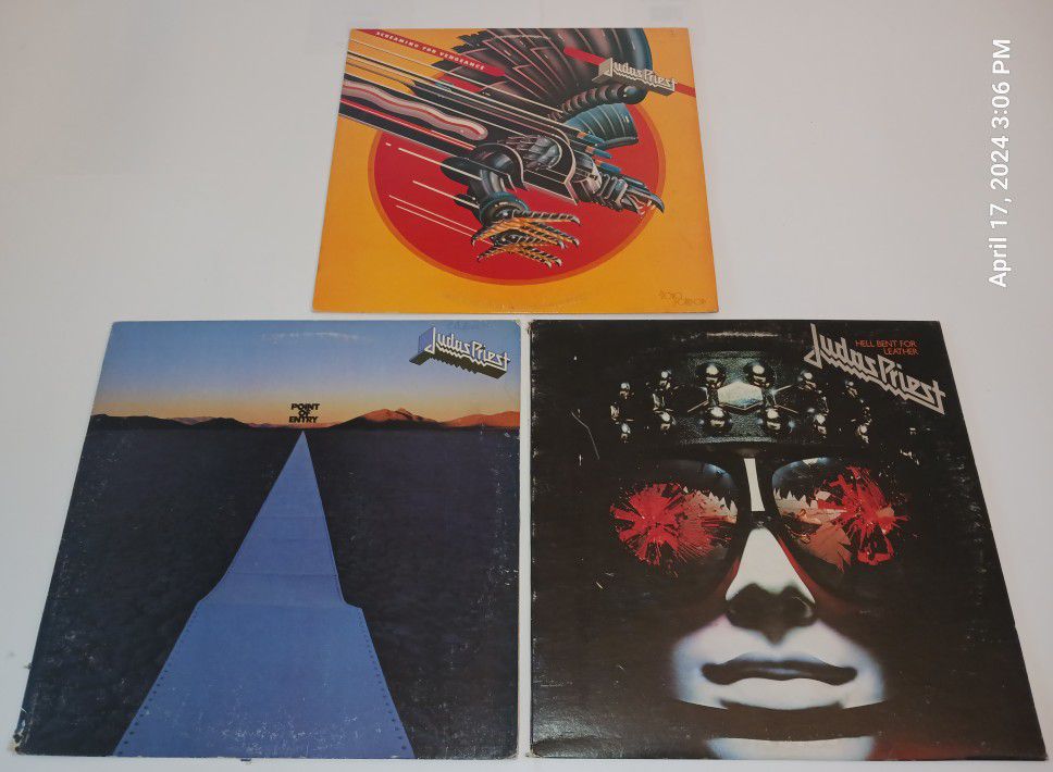 Judas Priest Vinyl Lot Hell Bent Screaming Vengeance Point Entry Used Records
