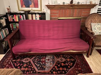 Futon frame and mattress