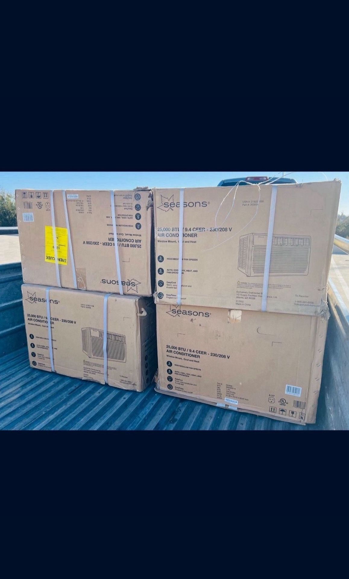 Seasons 25,000 BTU Window Air Conditioner, Cool and Heat. New!