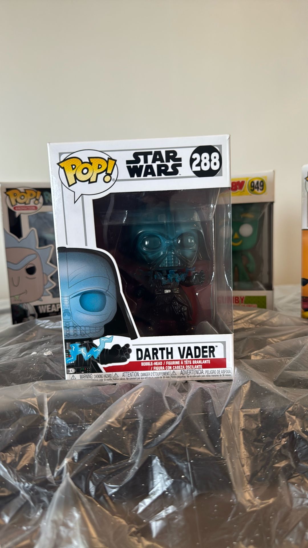 Darth Vader Funko Pop Electrocuted Box Good Condition