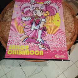 31" By 43" SailorMoon Sailor Chibimoon Cloth Poster 