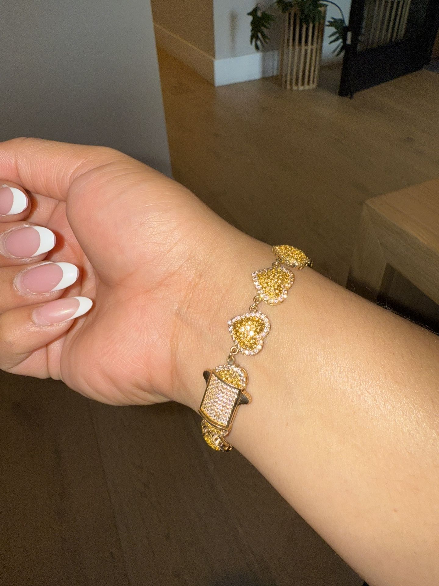 14k heart Bracelet & Earrings