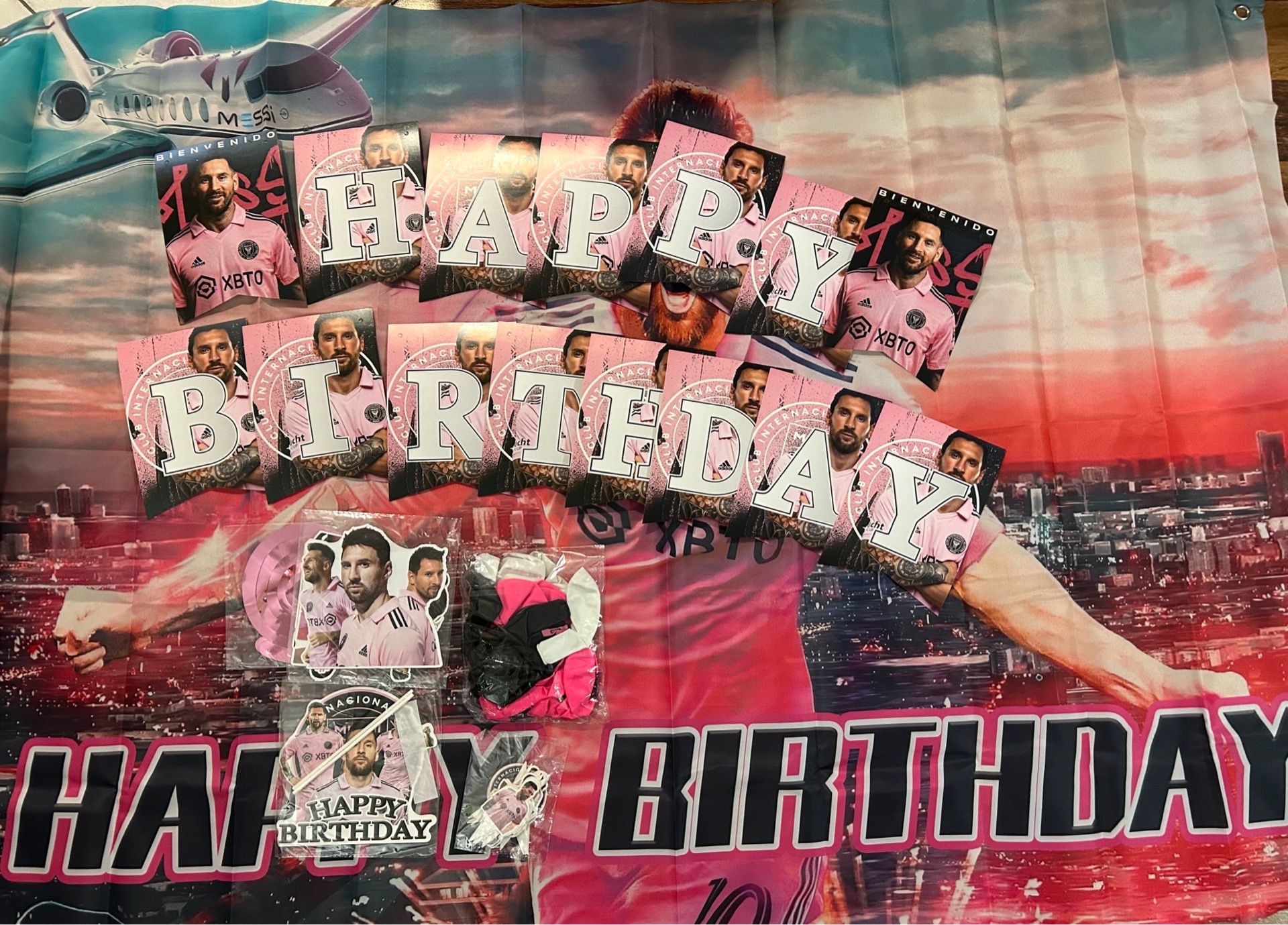 Awesome Messi Inter Miami birthday party set