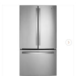 GE French Door Refrigerator  Fingerprint resistant stainless.