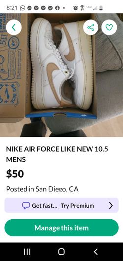 NIKE AIR FORCE LIKE NEW 10.5 MEN