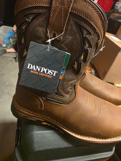 NEW Dan Post Warrior Waterproof Work Boots – Size 10.5 Wide – $150