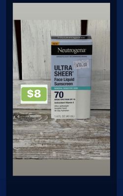 Neutrogena Ultra Sheer Mineral Face Liquid Sunscreen - SPF 70 - 1.4 fl oz