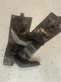Ladies Donald J Pintor, Black Boots Size 8M, 