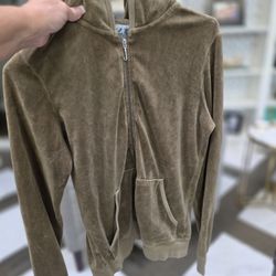 XL HOODIE JUICY COUTURE  ZIP UP VELOUR VINTAGE HOODIE 