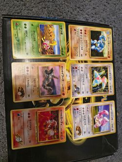 Pokemon 1996 Japanese cards
