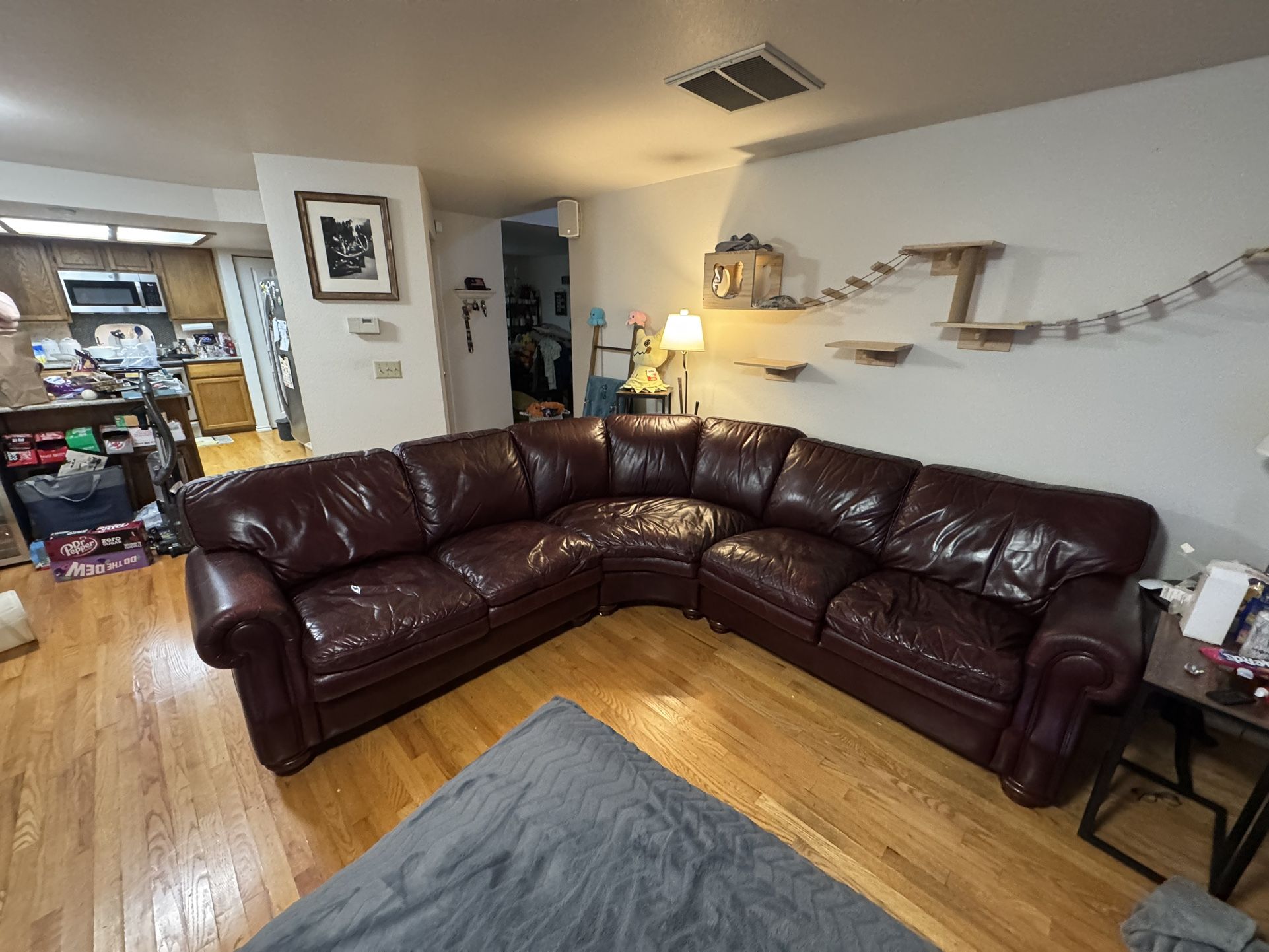 Free Leather Sectional Couch