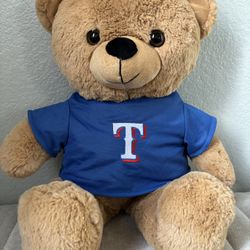 FOCO MLB Genuine Merchandise Texas Rangers Bear Plush Stuffed Animal