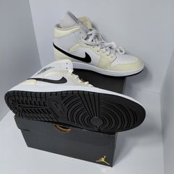 Air Jordan 1 Mid "Coconut Milk" Women's 12.  Mens 10.5. Brand New. No Box.