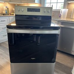 Five Burner Glass Top Range