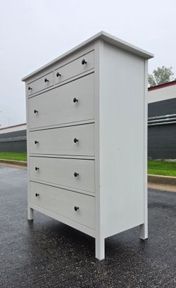 IKEA Hemnes 8-Drawer Tall Dresser Gray