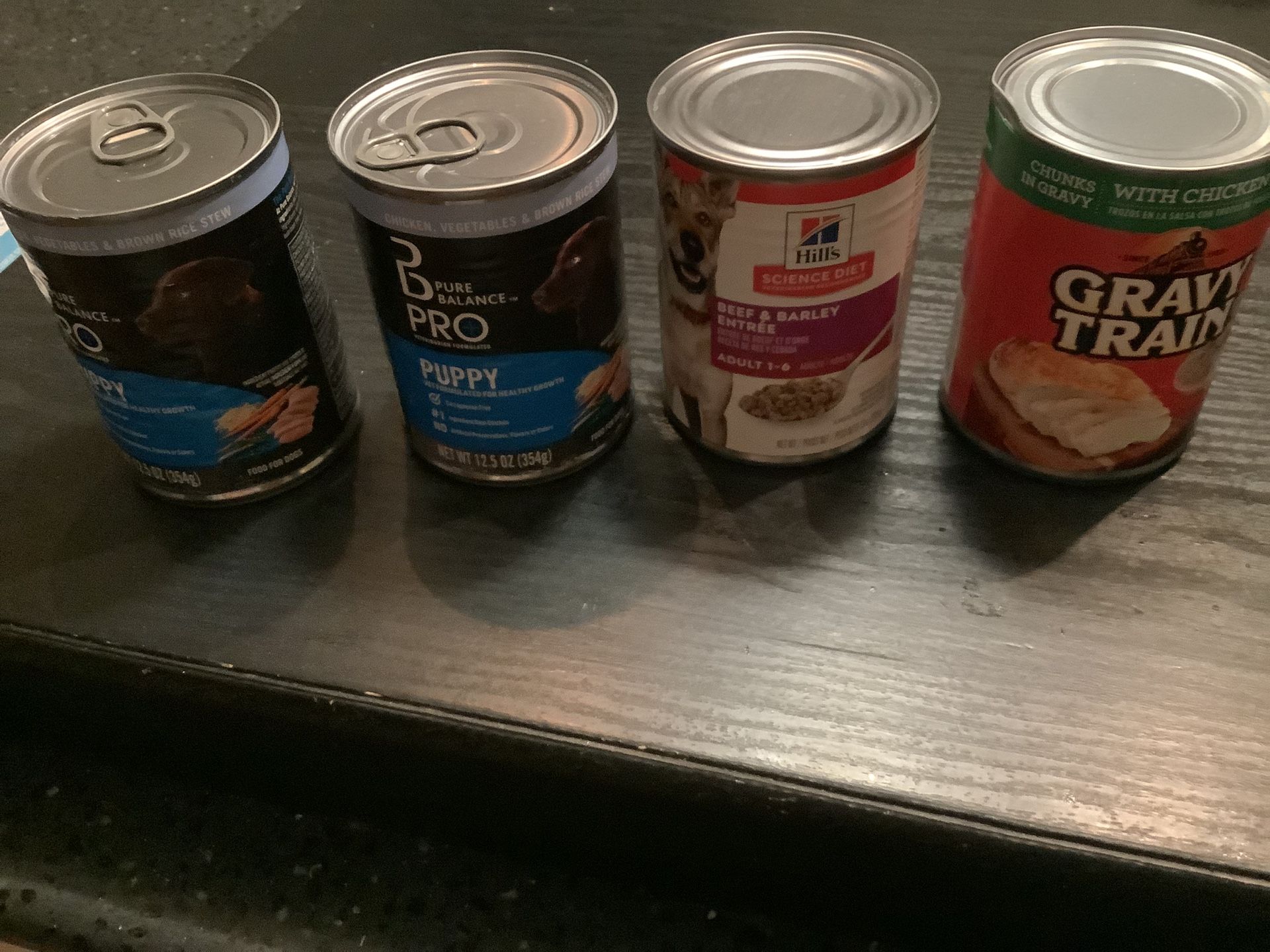 4 Cans Of Dog Food