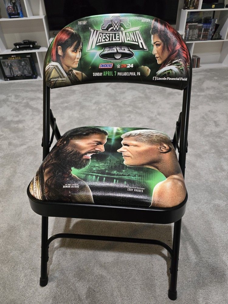 WWE WrestleMania 40 XL Night 2 Commemorative Chair