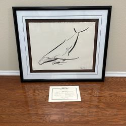 Wyland AP 39/75 hump back with calf Chinese brush