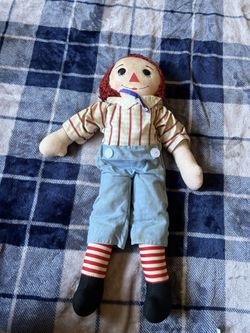 Classic Raggedy Andy Rag Doll Doll- Soft Plush P 1915