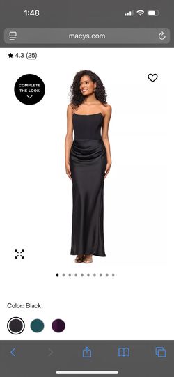 Macys Corset Black Dress