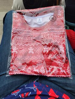 LAA Angel's MLB Ugly Christmas T Shirt SGA XL Baseball ⚾️