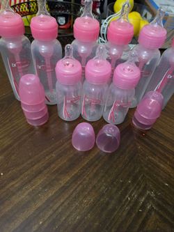 LOT of pink DR BROWN COLIC baby bottles NEW!