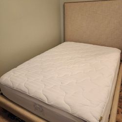 Full size West Elm Bedframe and mattress