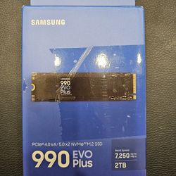 Samsung 990 EVO Plus SSD 2TB, PCIe Gen 4x4, Gen 5x2 M.2 2280, Speeds Up-to 7,250 MB/s