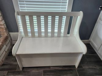 Handcrafted Solid Wood Heavy Duty Toy Box Storage Bench