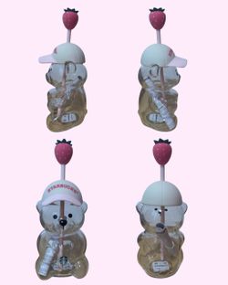 pink starbucks bear cup