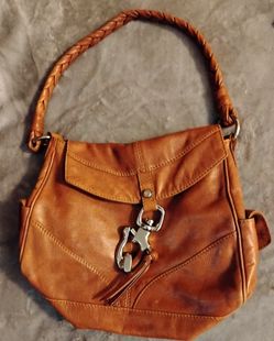 Fracesco Biasia Tan Leather Shoulder Purse