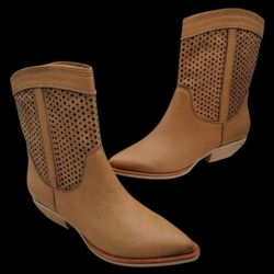 DOLCE VITA Union Mocha Boots Leather Women's Size 8.5 M Usa