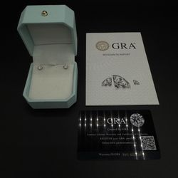 Diamond earring Moissanite 5mm new premium VVS