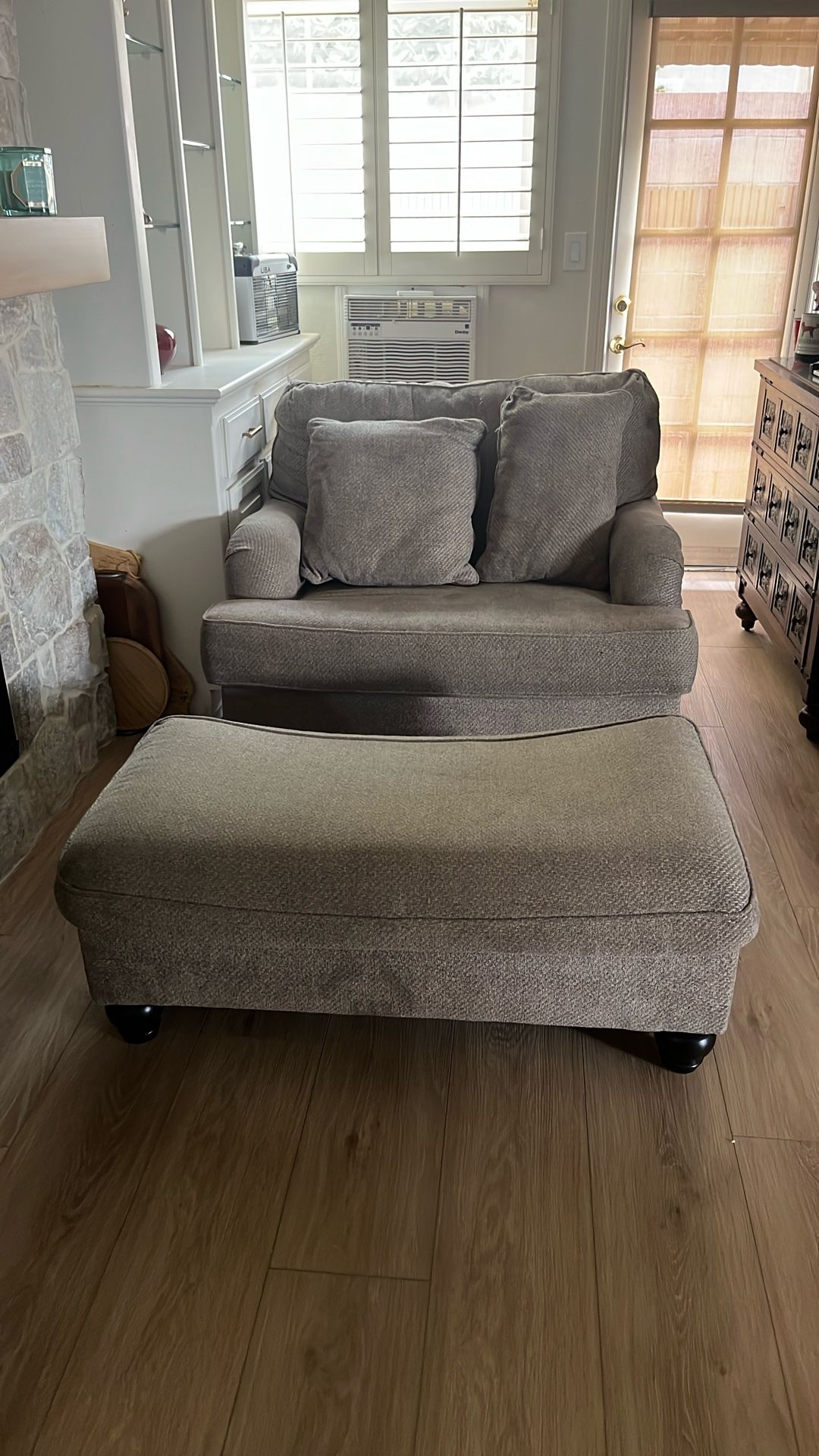 Oversized Chair & Ottoman