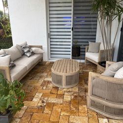 Beautiful Outdoor Panama Jack Wood Set No Damage Furniture Only Cost Me $2800 