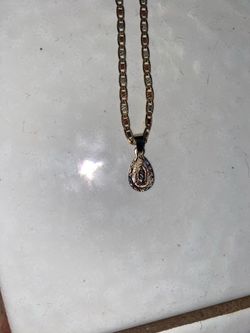 14KT Tri Color Gold Chain/Pendant
