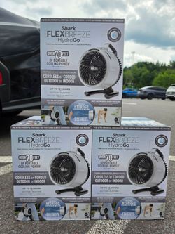 NEW Shark FlexBreeze HydroGo Misting Fan (2left)