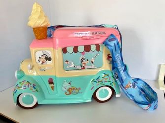Disney Parks Mickey Mouse Ice Cream Truck Sundae Bucket & Spoon