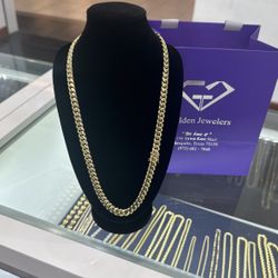 10 K Gold Cuban Chain